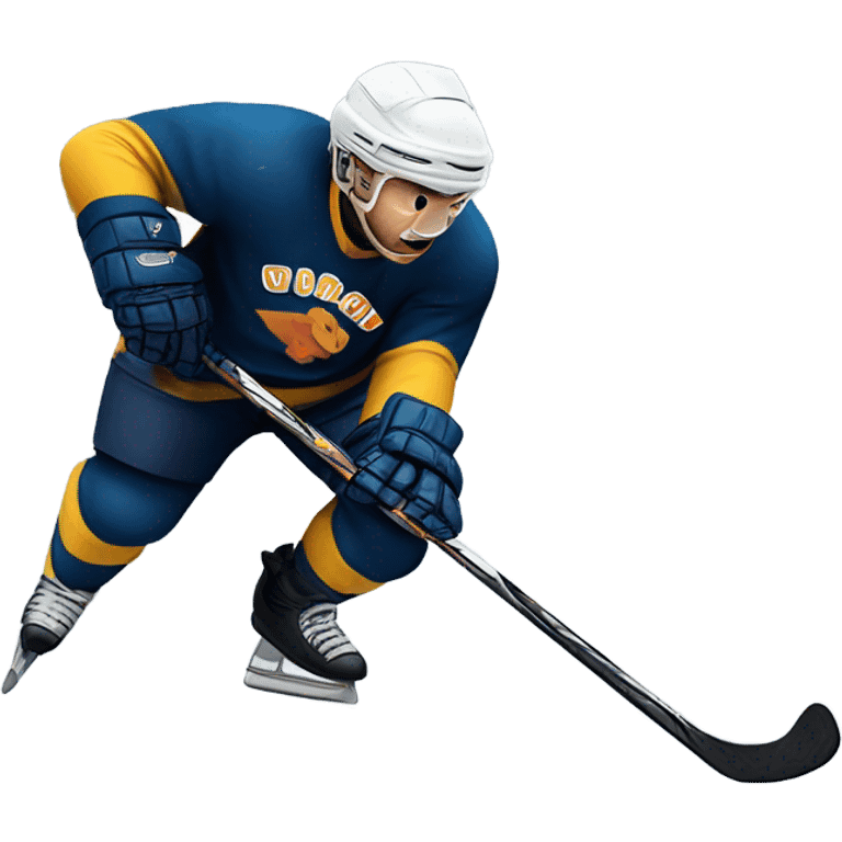 Hockey player scoring  emoji