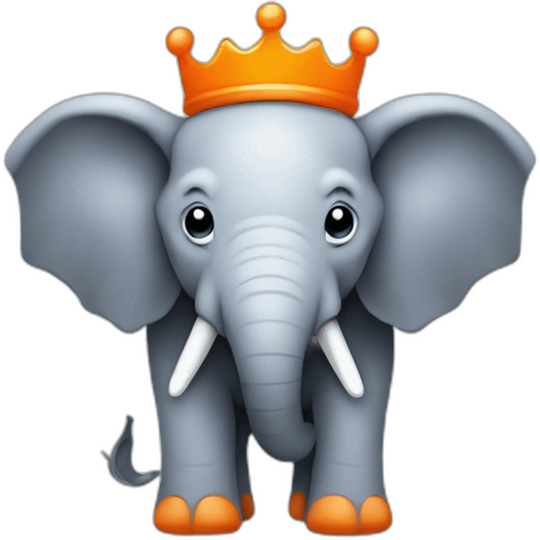 php elephpant with orange crown emoji