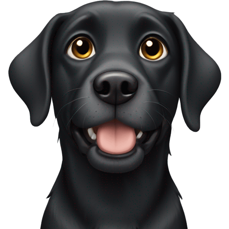 black dog emoji