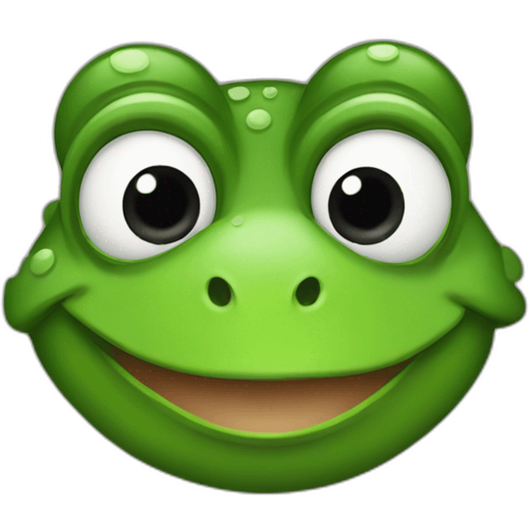 mr frog short dark hair emoji