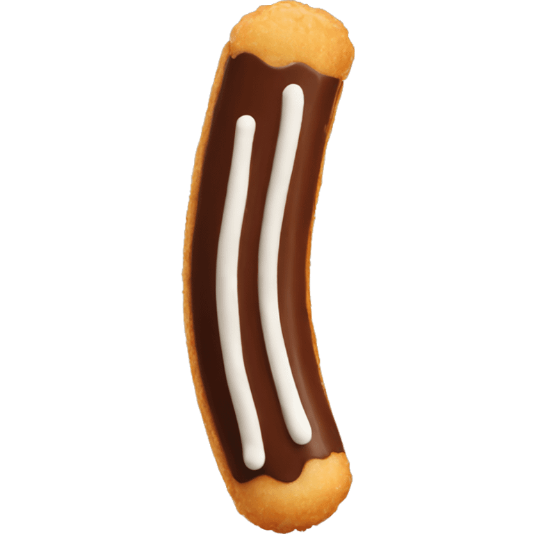 Chocolate dipped churro emoji