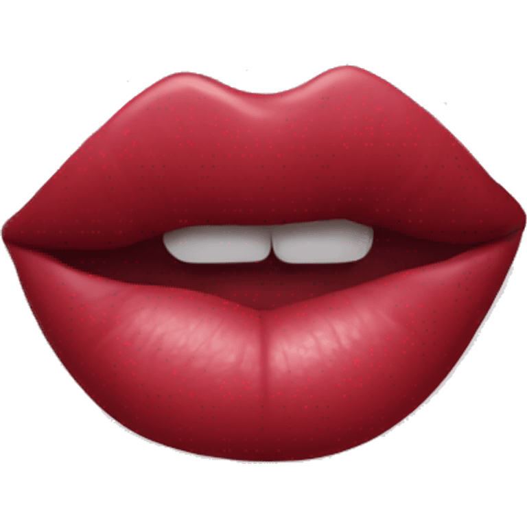 lipstick mark from a kiss emoji