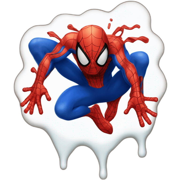 spiderman melting emoji