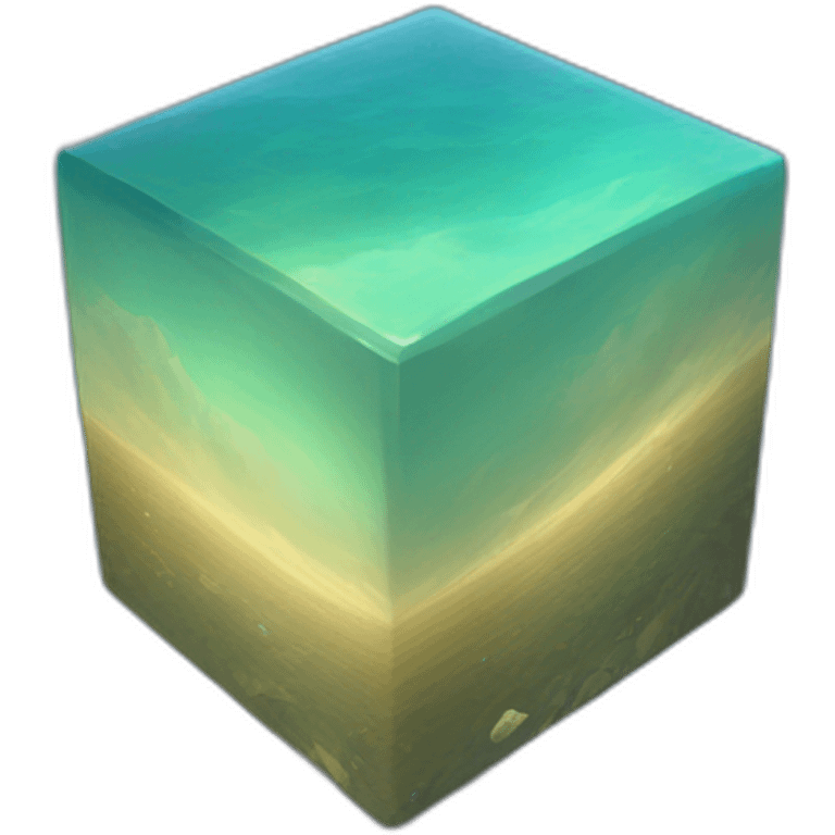 Ocean cube emoji