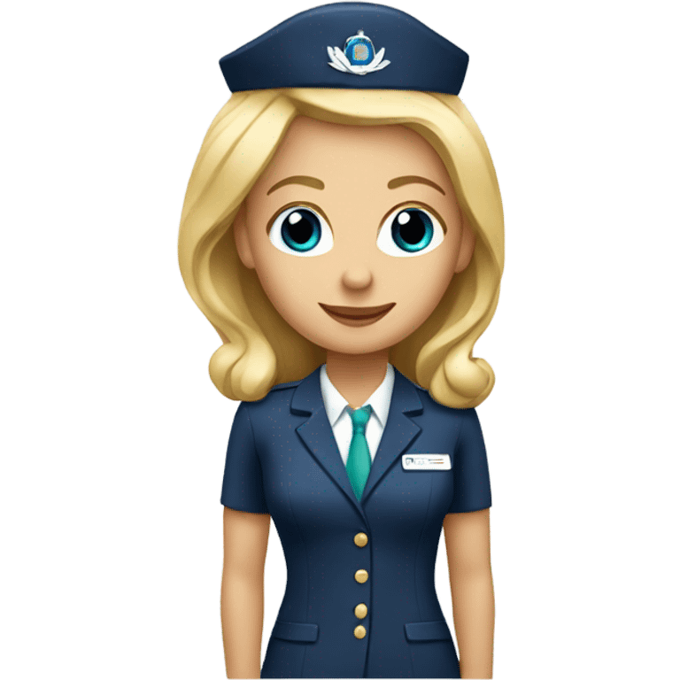 blonde flight attendant emoji