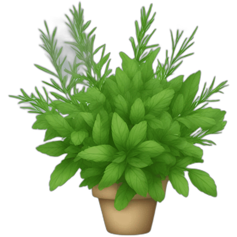 bouquet of green herbs emoji