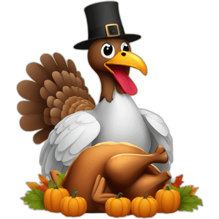 turkey and thanksgiving emoji