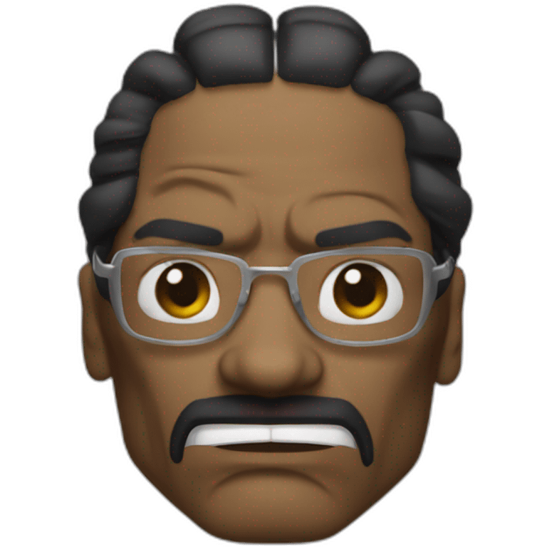 Snoop Dogg tete angry emoji