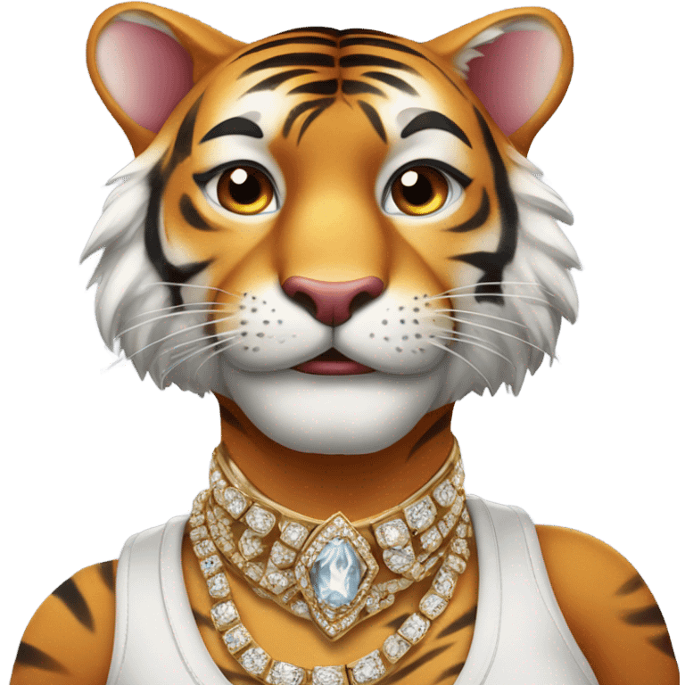 Diva tiger  emoji