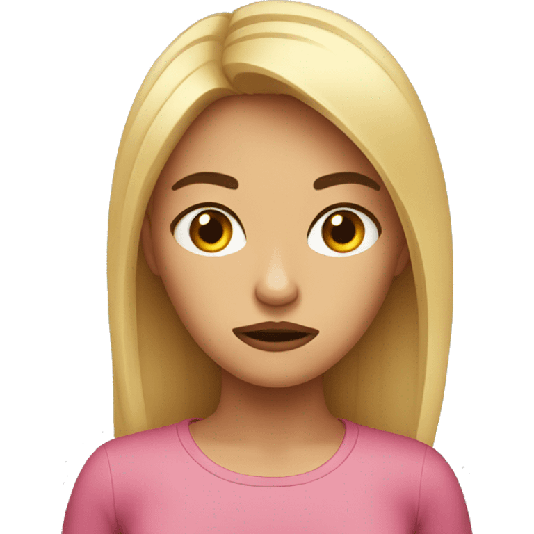 Annoyed girl emoji