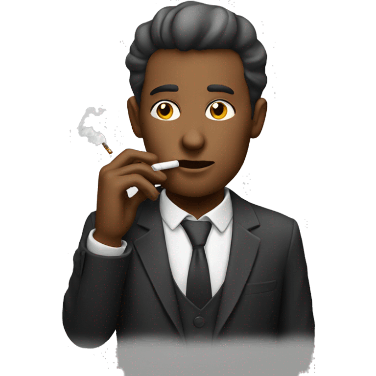 Men smoking emoji