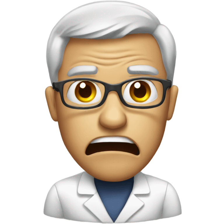 very angry teacher for chemistry  emoji