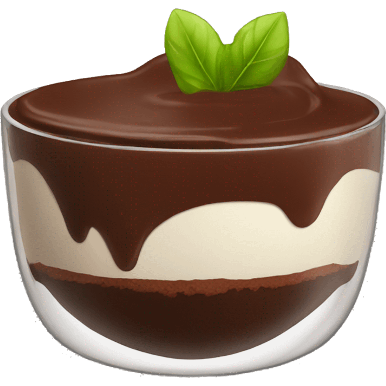 Chocolate pudding  emoji