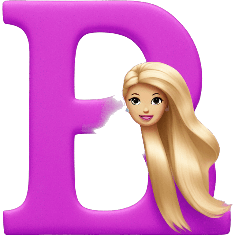 Letter B Logo for barbie emoji