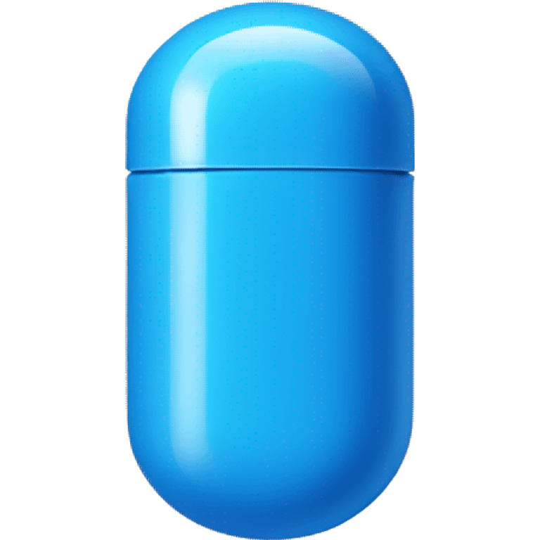 Blue capsule  emoji