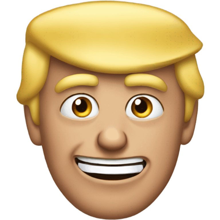 Trump looking silly emoji