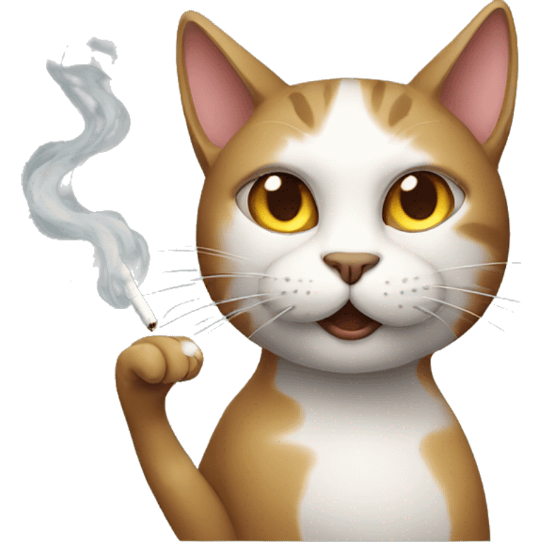 smoking cat emoji