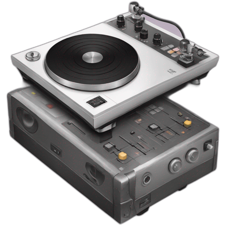 Turntables and a Mixer emoji