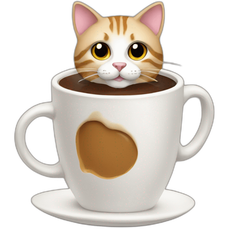 cat coffee emoji