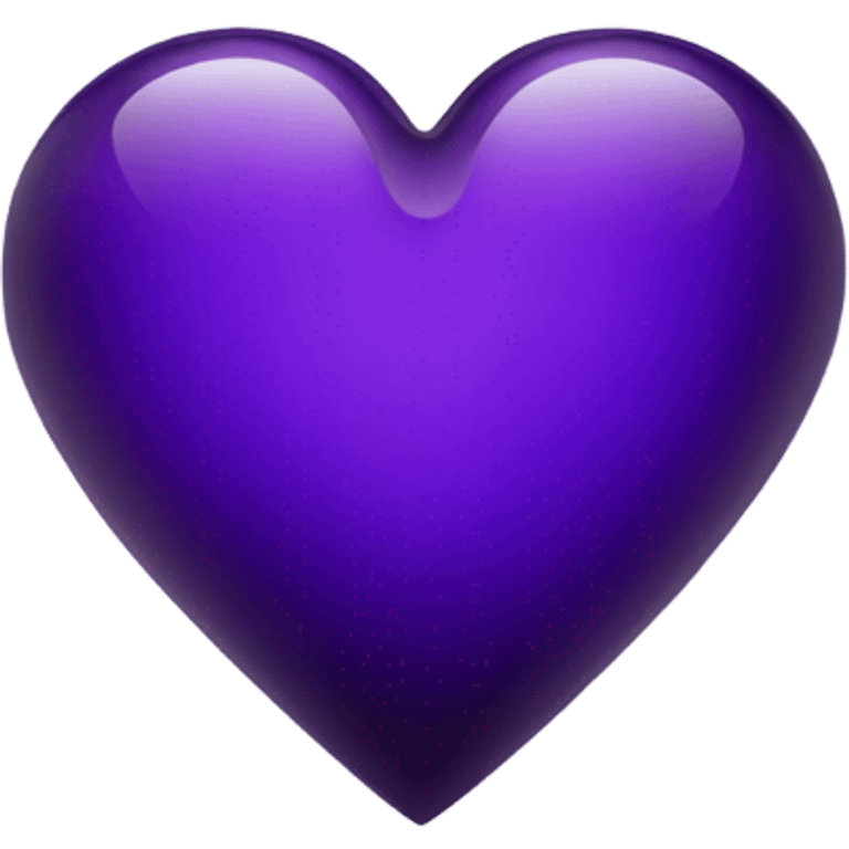 glass dark purple heart  emoji