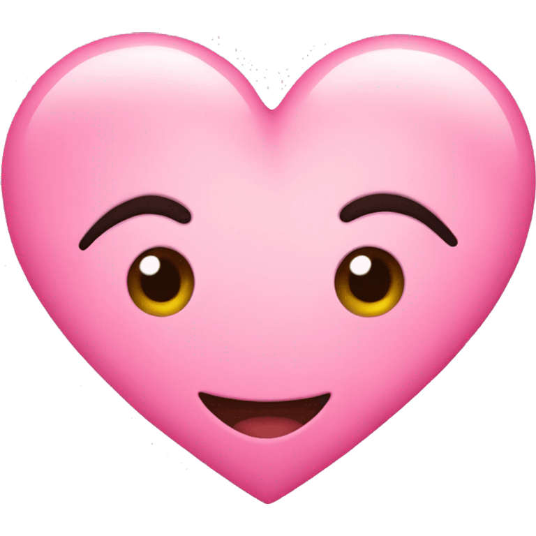 A cute pink heart emoji