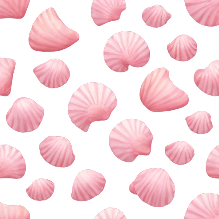 A pink curly seashell emoji