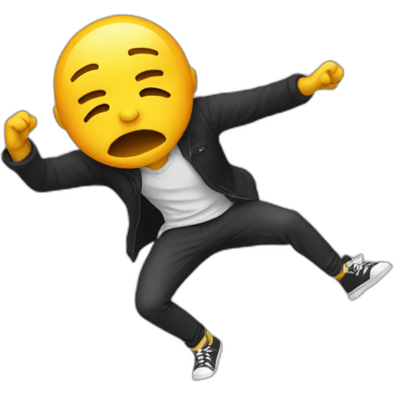 Personne qui fait le dab emoji