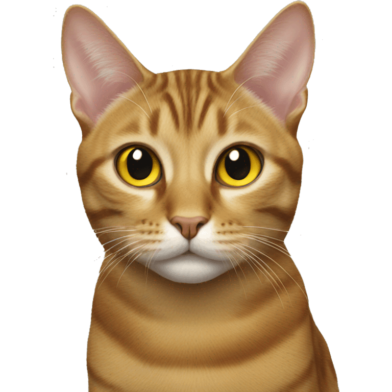 yellow eye tabby cat emoji