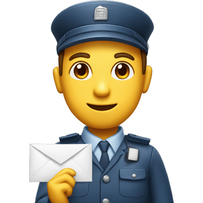 Postman with letter emoji