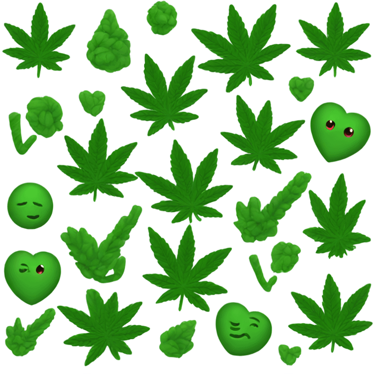 i love weed  emoji