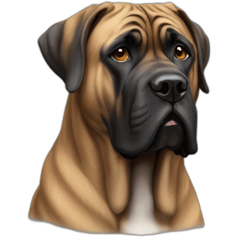 Brindle English mastiff  emoji