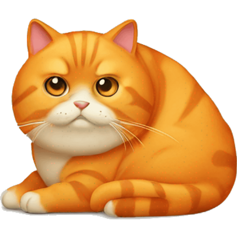 orange fat cat  emoji