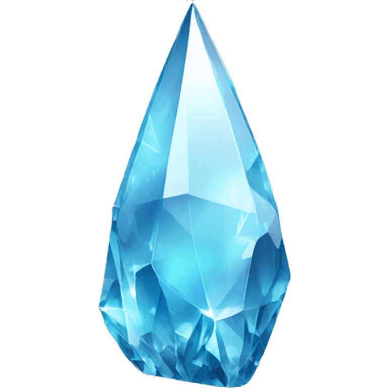 Shiny sparkly glass crystal shard emoji