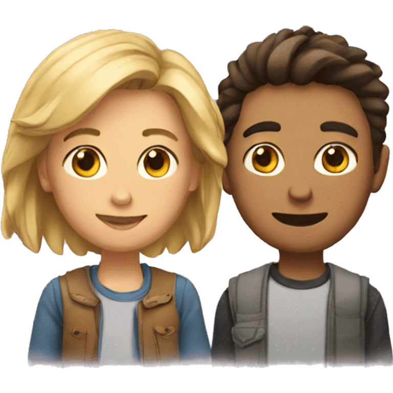 Two friends  emoji