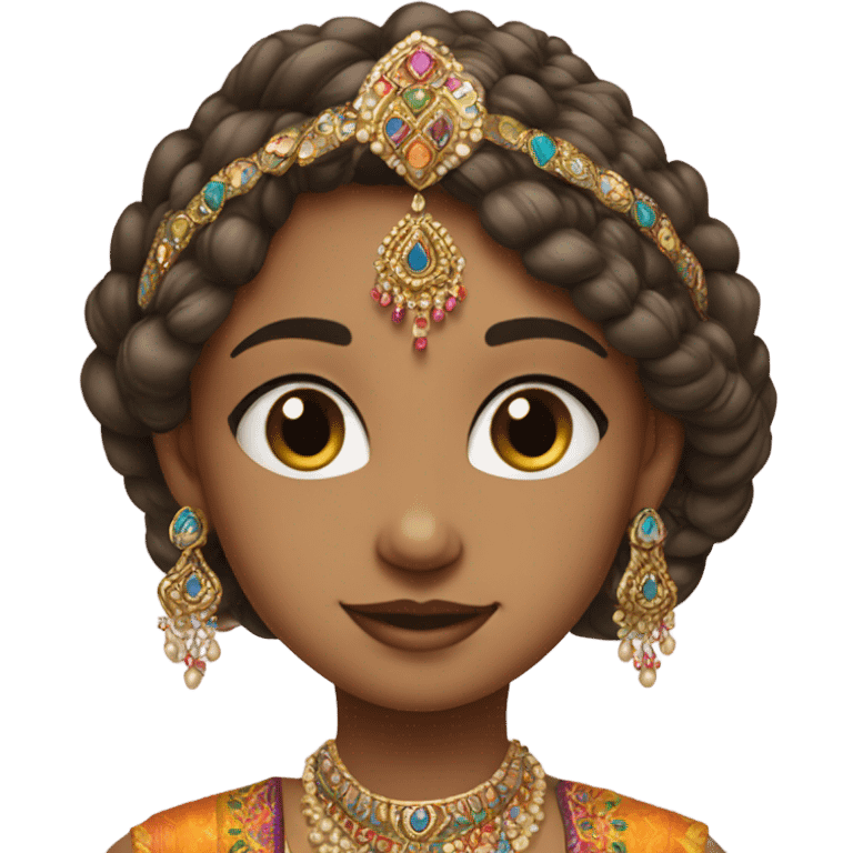 Girl at a Indian wedding  emoji