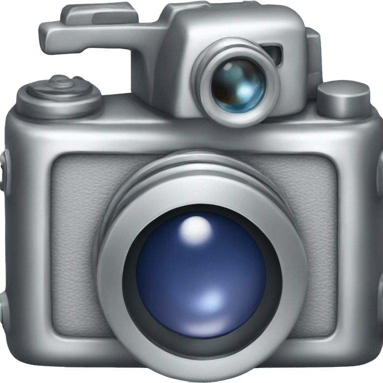 A silver camera emoji