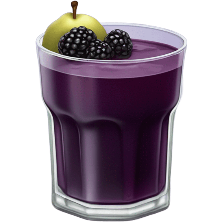 Blackberry pear juice emoji