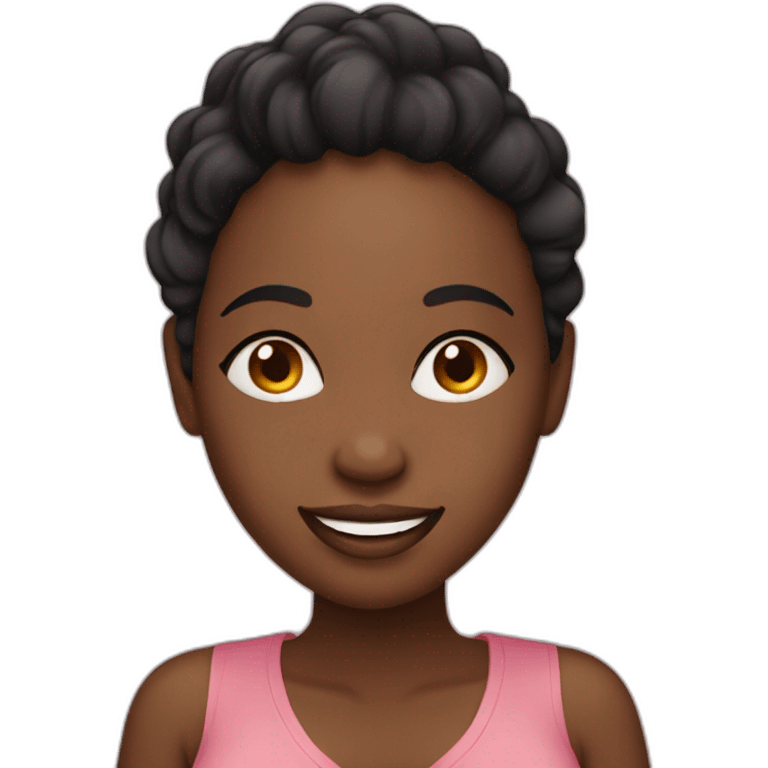 beautiful pregnant black women smiling emoji