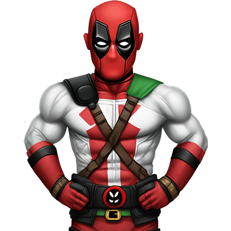 conor mcgregor wearing costume Deadpool emoji