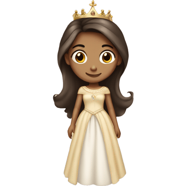 Brunette princess emoji