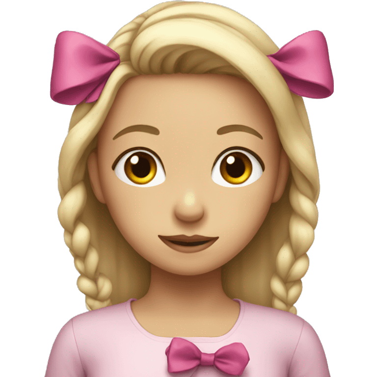 Girl with a bow emoji