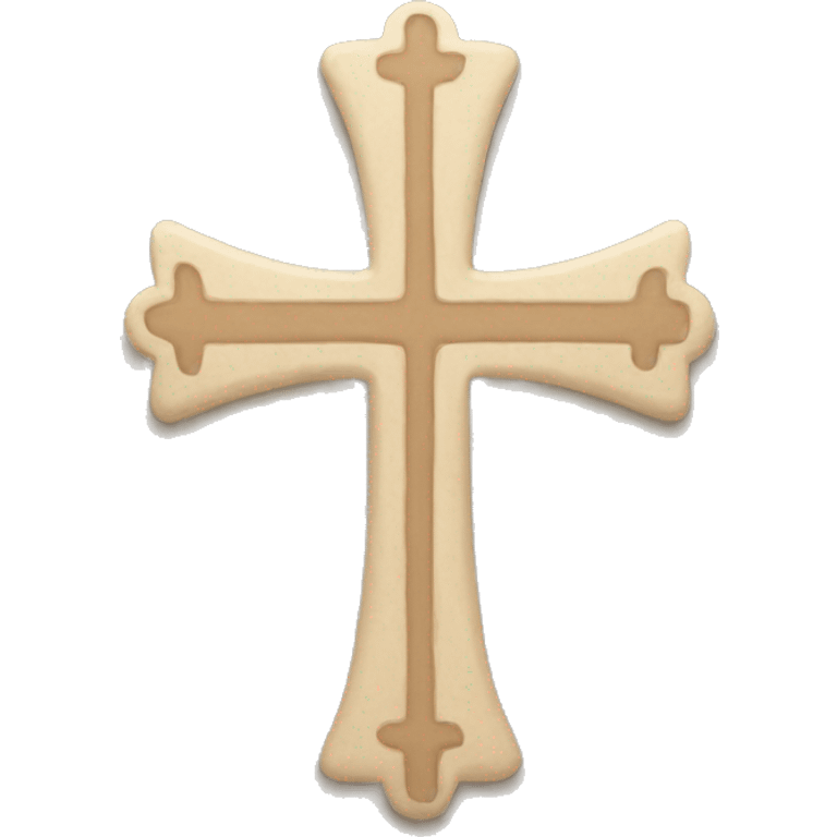 Beige cross emoji