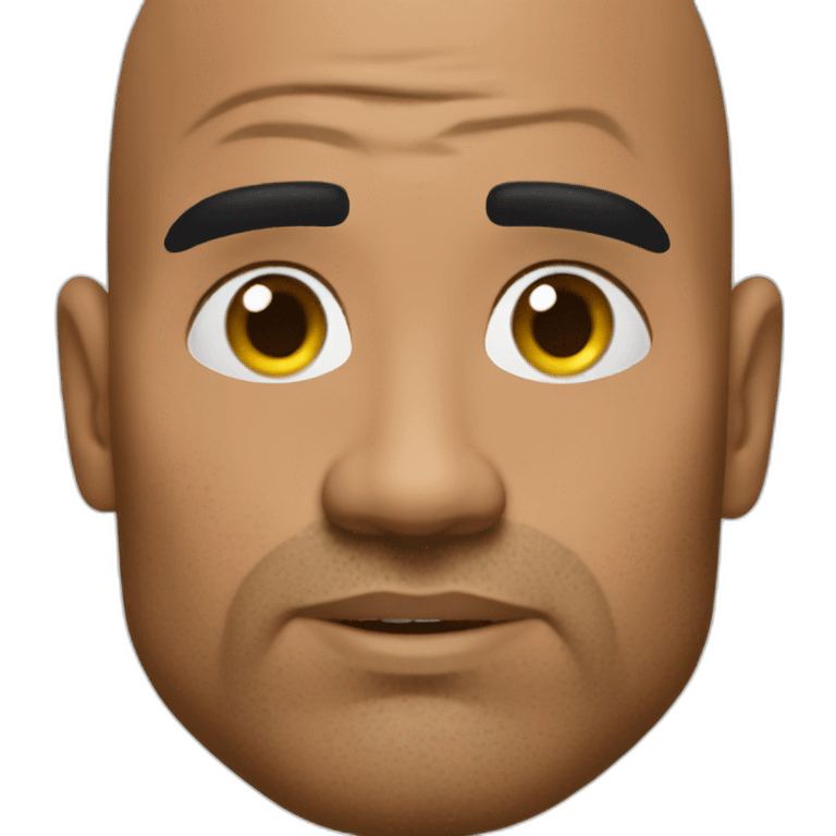 the rock eye brow emoji