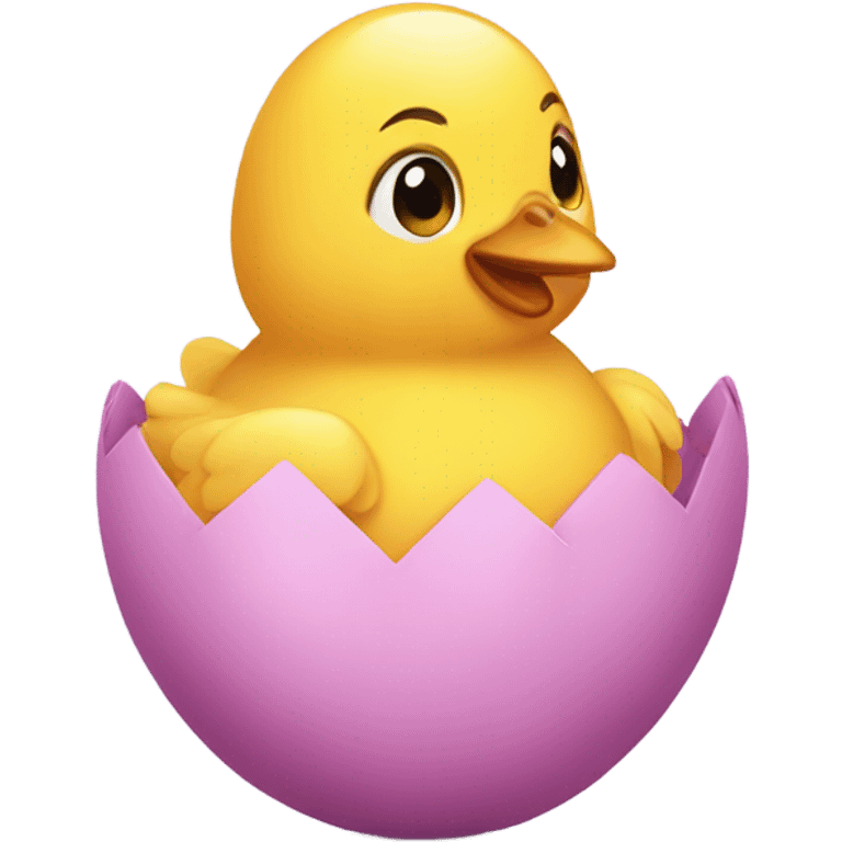 chick in easter egg emoji