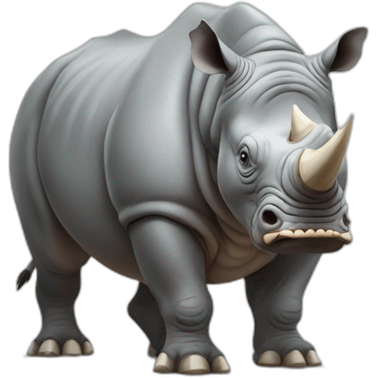 a angry rhino full body emoji