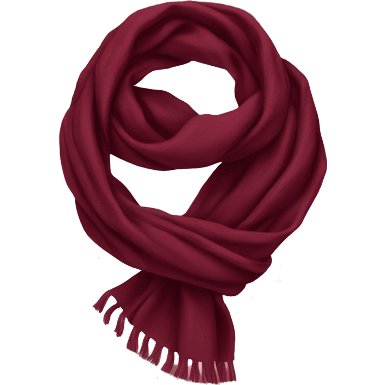 Burgundy scarf  emoji