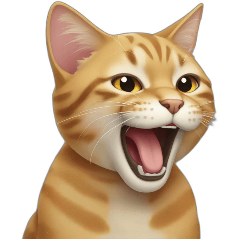 cat yawning emoji