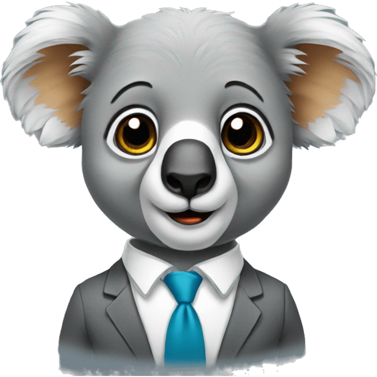 accountant koala, just the face emoji