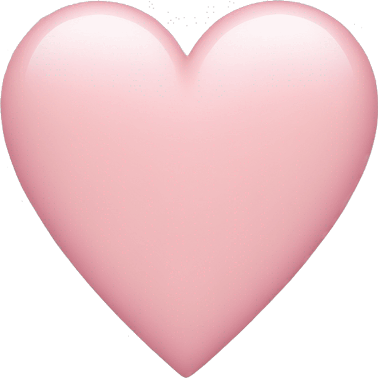 Soft pink heart emoji