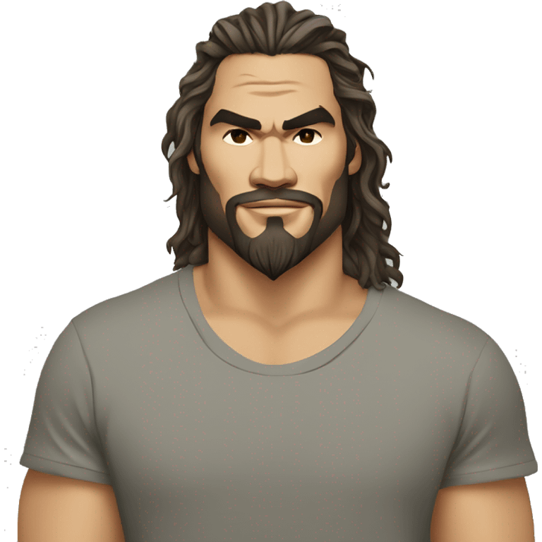 jason momoa wearing tee emoji